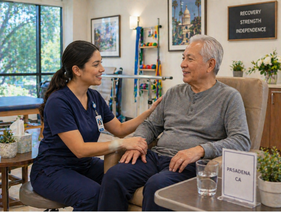 senior resident recovery room short-term rehab nursing center Pasadena CA
